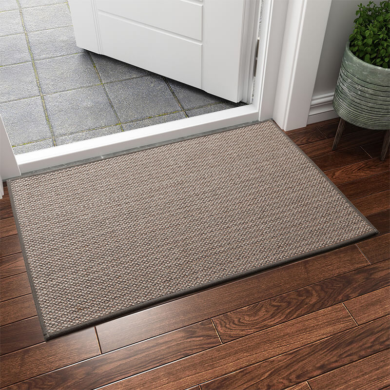 Woven Entrance Doormat with Non-Slip TPR Backing