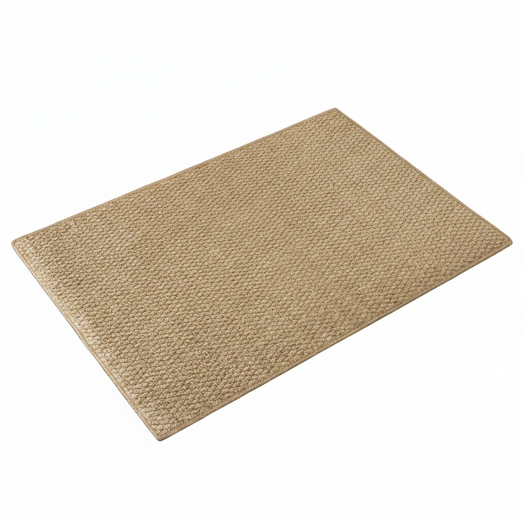 Textured Anti-Slip Indoor Doormat in Neutral Beige
