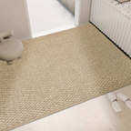 Textured Anti-Slip Indoor Doormat in Neutral Beige