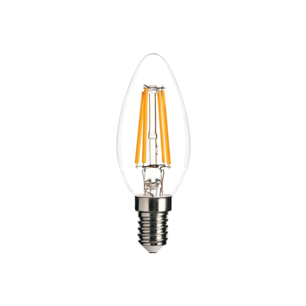 Vintage LED Filament Bulb, Clear Glass, E14 and E14