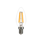 Vintage LED Filament Bulb, Clear Glass, E14 and E14
