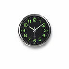 Round Quartz Wall Clock with Glow-in-the-Dark Numerals, 30 cm