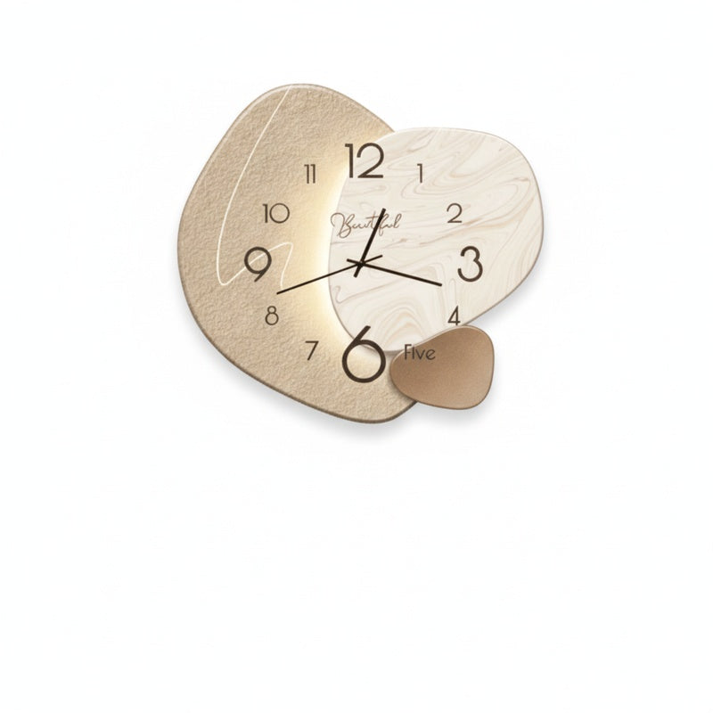 Scandinavian Abstract Wall Clock with Silent Movement