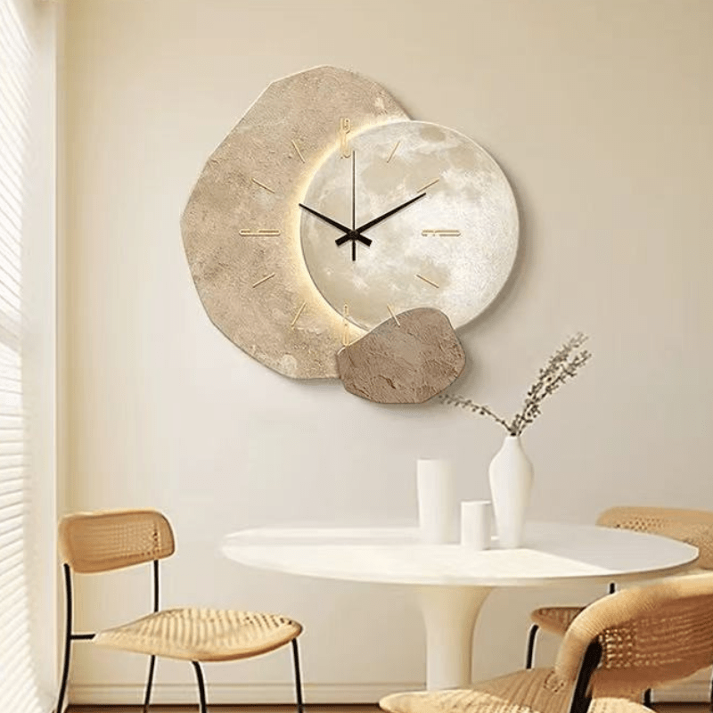 Scandinavian Abstract Wall Clock with Silent Movement