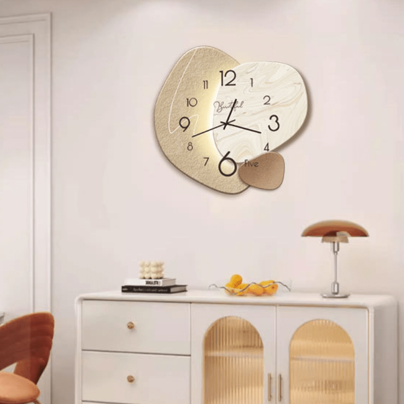Scandinavian Abstract Wall Clock with Silent Movement