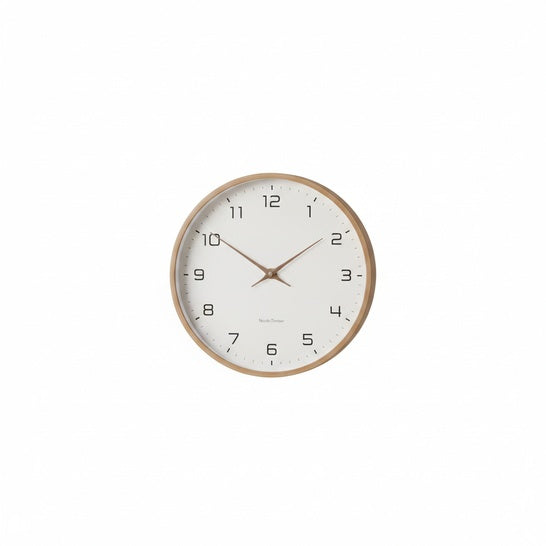 Scandinavian Round Wall Clock, Silent Movement, Two Sizes
