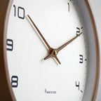 Scandinavian Round Wall Clock, Silent Movement, Two Sizes