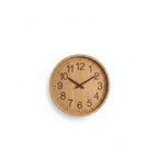 Scandi Wall Clock with Wooden Dial and Silent Movement