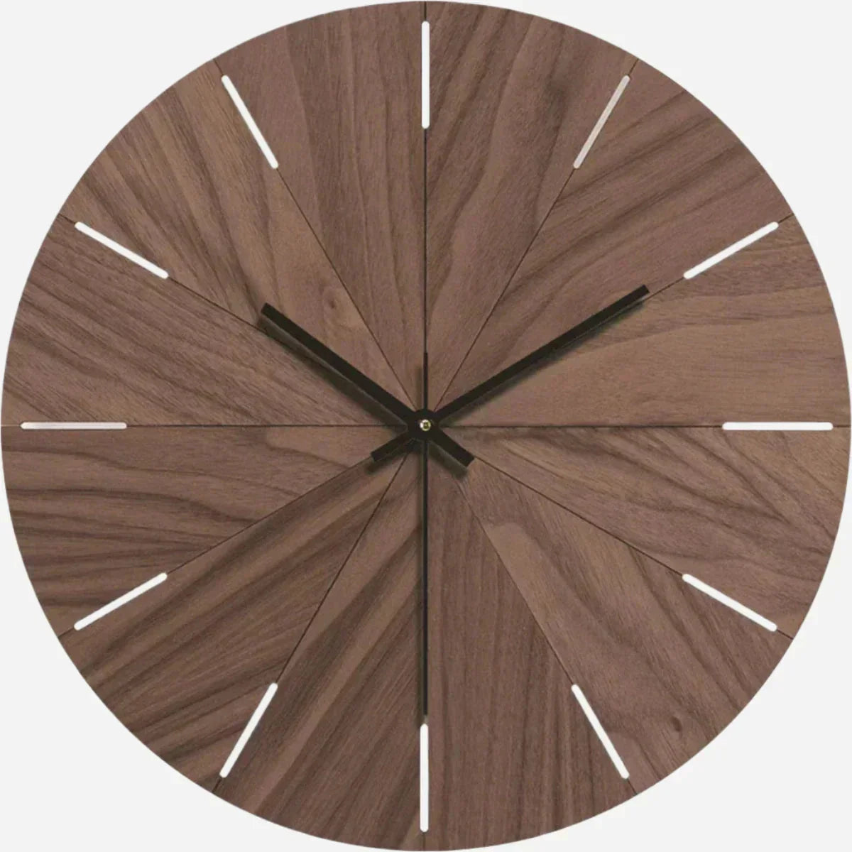 Wood-Effect Wall Clock with Silent Sweep Movement, 30 cm