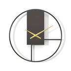 Open Frame Wall Clock with Gold Hands, Silent, 40 cm
