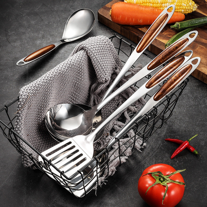 7-Piece Stainless Steel Kitchen Utensil Set, Mirror Finish