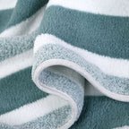 Striped Microfibre Towel Set, 8 Pieces, Quick-Dry