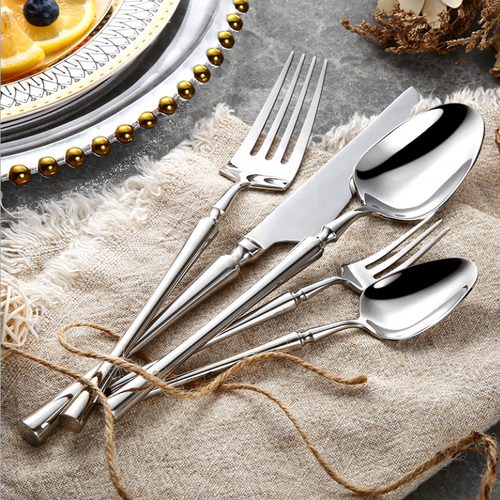 24-Piece Stainless Steel Cutlery Set for Six