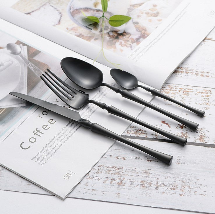 24-Piece Stainless Steel Cutlery Set for Six