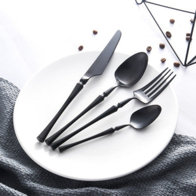 24-Piece Stainless Steel Cutlery Set for Six
