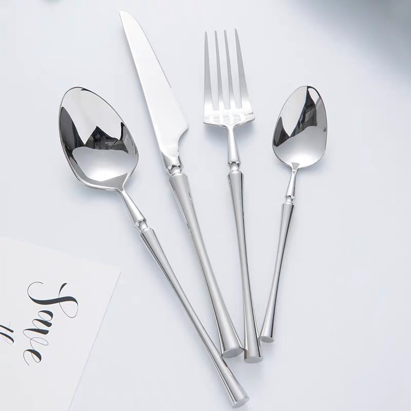 24-Piece Stainless Steel Cutlery Set for Six