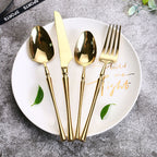 24-Piece Stainless Steel Cutlery Set for Six