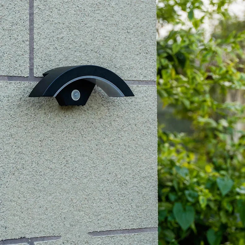 Outdoor Arc Wall Light with Motion Sensor Option, IP65