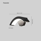 Outdoor Arc Wall Light with Motion Sensor Option, IP65