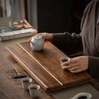 Bamboo Gongfu Tea Tray 50cm with Water Drainage