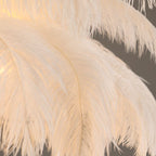 Glamour Feather Chandelier with Decorative Bird Figurines