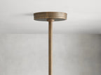 Industrial Ring Chandelier in Sand Cast Brass, 6 or 8 Lights