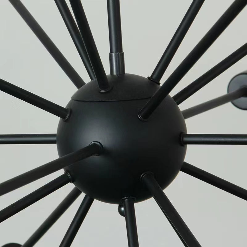 Industrial Sputnik Chandelier with 12 to 20 Arms, Adjustable Drop