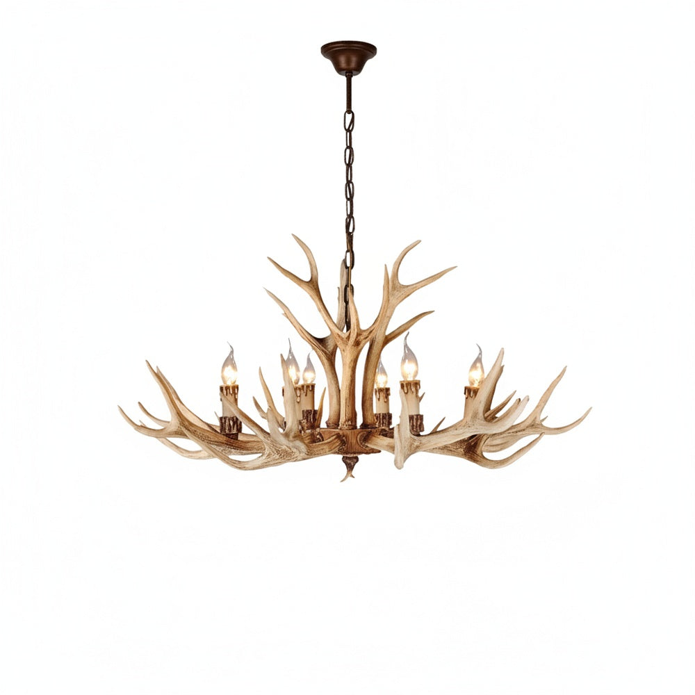 Retro Antler Chandelier with 6, 8 or 10 Lights