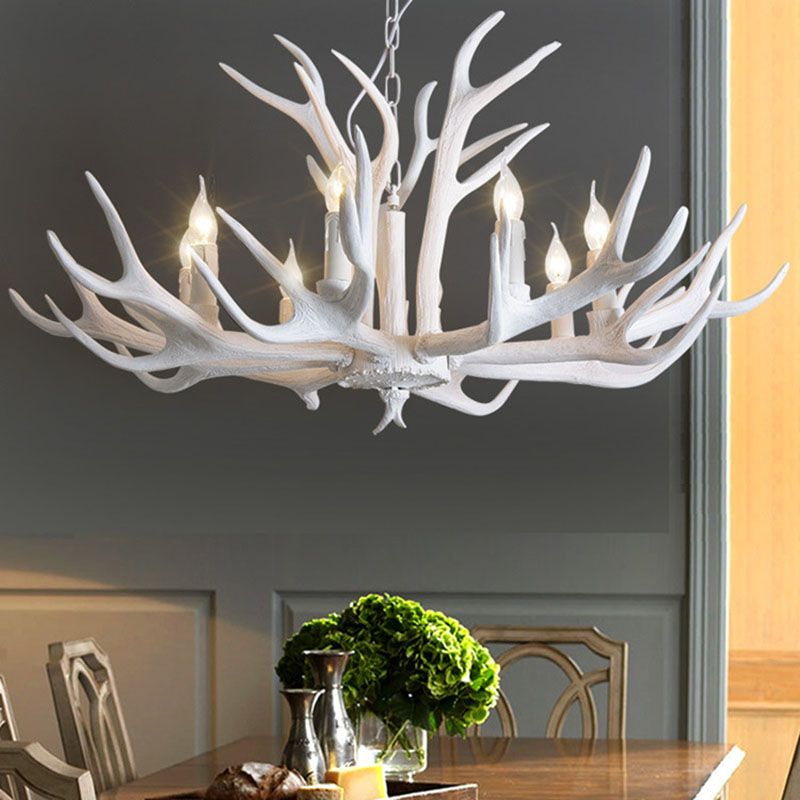 Retro Antler Chandelier with 6, 8 or 10 Lights